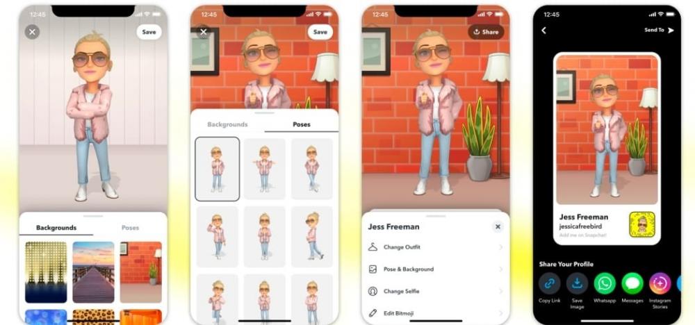 The Weekend Leader - Snapchat will allow putting Bitmoji 3D on profile